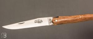    Couteau Laguiole d’ici IG 12cm par Forge de Laguiole - Plein manche cœur de chêne subfossile