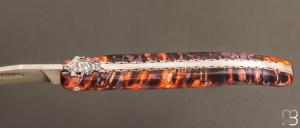 Couteau Laguiole en Aubrac modèle " Joker " - Loupe de sureau