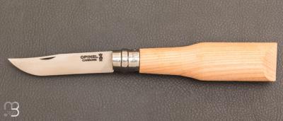  Couteau Opinel n°8 à sculpter en merisier - lame acier carbone