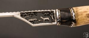    Set à découper par Charles Roulin - Bois de cerf