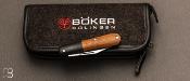 Couteau Böker Solingen - Barlow Integral Burlap Micarta Brown 