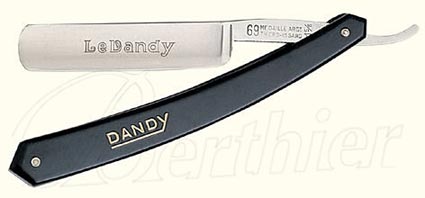  Rasoir couteau 5/8 " Le Dandy " manche nylon noir