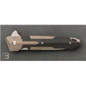 Couteau fermant Kranos Titane bronze et G-10 noir