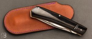  Couteau " 12A PERO " fait main par Denis Lagarde - Corne de buffle