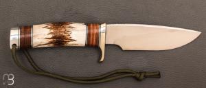 Couteau  " #25 Trapper " droit de Randall  - Bois de cerf