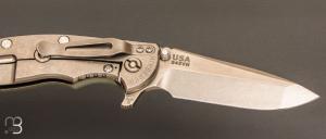   Couteau custom 3.5'' XM-18 Spanto Tri-Way par Rick Hinderer - S45VN et G10