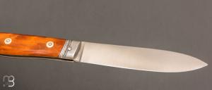 Couteau  " Saint Robert " pièce unique par Mathieu Herrero - Vieux Buis