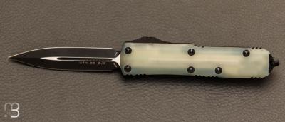 Couteau Automatique Microtech - UTX-85 D/E Signature Series Jade Green G10 Composite Top Standard 232-1 GTJGS