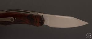 Couteau " Axyome " par Thierry Savidan - Bois de fer et RWL-34