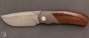   Couteau custom par Guy Poggetti - Micarta et Elmax