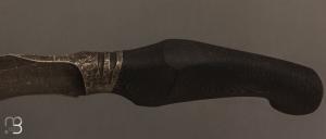   Couteau " CROM " custom Semi intégral fixe de Samuel Lurquin - G10