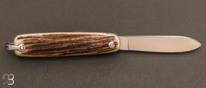    Couteau " Canif  " 1 pièce par J. Mongin - Bois de Cerf