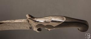   Couteau " Double Keyholde sub-hilt damas " de Samuel Lurquin