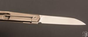  Couteau " Dreit " custom par Philippe Jourget - Titane et RWL34