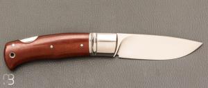    Couteau " Drop "  custom lock-back par Raphaël Durand - Micarta et RWL34