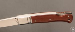    Couteau " Drop "  custom lock-back par Raphaël Durand - Micarta et RWL34