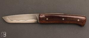 Couteau  " Kwark " pliant de Michel Grini - Micarta et lame en XC100