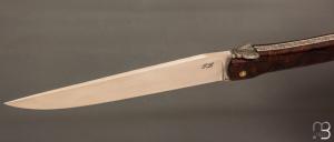   Couteau " Laguiole 18 cm " fait main par Jérôme Latreille - Ironwood et 14c28N