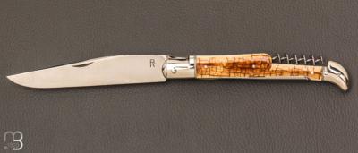 Couteau " Laguiole 3 pièces " par Romain Alvarez - RWL-34 et mammouth