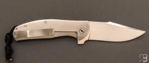 Couteau " Large Bear Flipper " titane par Ray Laconico