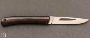 Couteau " Le 26 " par MTBlades Benjamin Thuillier - Micarta lin et lame en 14C28