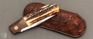  Couteau " Lock-back " custom par W.D. Pease