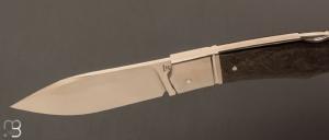  Couteau  " Lock-Back" custom par Rémi Lavialle - RWL34 et fibre de carbone