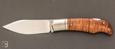 Couteau " Lock-Back" custom par Rémi Lavialle - RWL34 et koa stabilisé