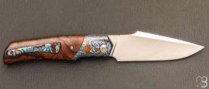   Couteau " Lultrafort " custom par Rémi Lavialle - RWL34 et bois de fer d'Arizona