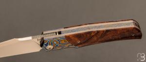   Couteau " Lultrafort " custom par Rémi Lavialle - RWL34 et bois de fer d'Arizona