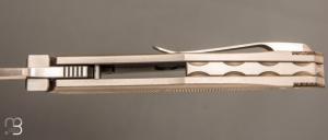  Couteau  " Octavus Micarta  / Titanium" Frame-lock par Bastards Knives X Gabriel Berthelemy