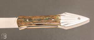   Couteau " L'Oegopsyde " fait main par Laraud Blade  - Ivoire de mammouth et 14C28