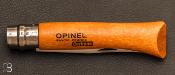 Couteau Opinel N°10 manche hêtre - lame acier carbone