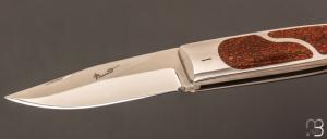   Couteau  "  Opus One " par Charles Bennica - Os de dinosaure