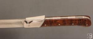  " Palanquille " custom knife by Glenn Guillou - Ironwood and VG-10 Suminagashi