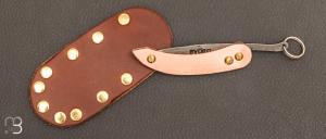 Couteau  "  Peasant Micro Copper" par Svord - New Zéland