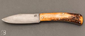   Couteau "Scagel" par Pierre Henri Monnet - Bois de cerf