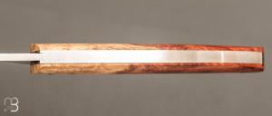   Couteau " Slipjoint " custom par Karim Valentin - Les couteaux D'Hure - Loupe d'Amboine et C130