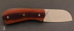  Couteau  "  Tarasque " custom de David Margrita - Mbull Knives - Micarta vintage et 14c28N