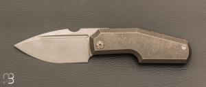  Couteau « Elementak Frame-lock » par Thomas Gony GTKnives - Titane et RWL-34