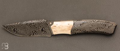    Couteau custom par Berthelemy Gabriel - La Forge Agab - Damas et Mammouth