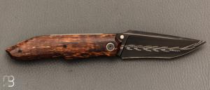    Couteau custom de Berthelemy Gabriel - La Forge Agab - Koa et Damas