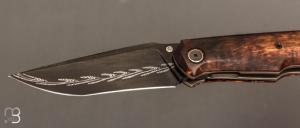    Couteau custom de Berthelemy Gabriel - La Forge Agab - Koa et Damas