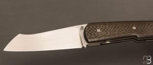  Couteau " Bohème " de Rémi Lavialle - Lame de Feu - Fibre de carbone et 90MCV8