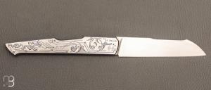   Couteau " Slipjoint "  custom par Philippe Jourget - Titane et RWL34
