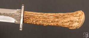  Dague bois de cerf et lame forgée par Jean Paul SIRE