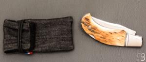   Couteau  " Lock-Back  " par Honoré Vilain - Ivoire de mammouth et RWL34