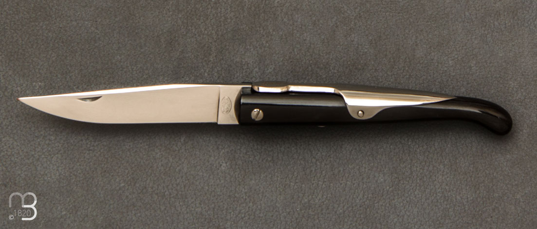 Couteau de poche Bieslois 10 cm Corne de buffle par J. Mongin