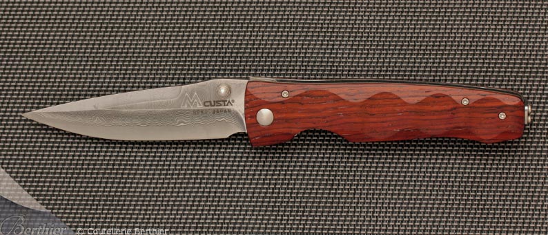 Couteau pliant MC-122D Tactility Cocobolo et damas par MCUSTA