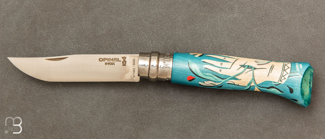 Couteau Opinel n°8 Édition Amour par Andrea Wan